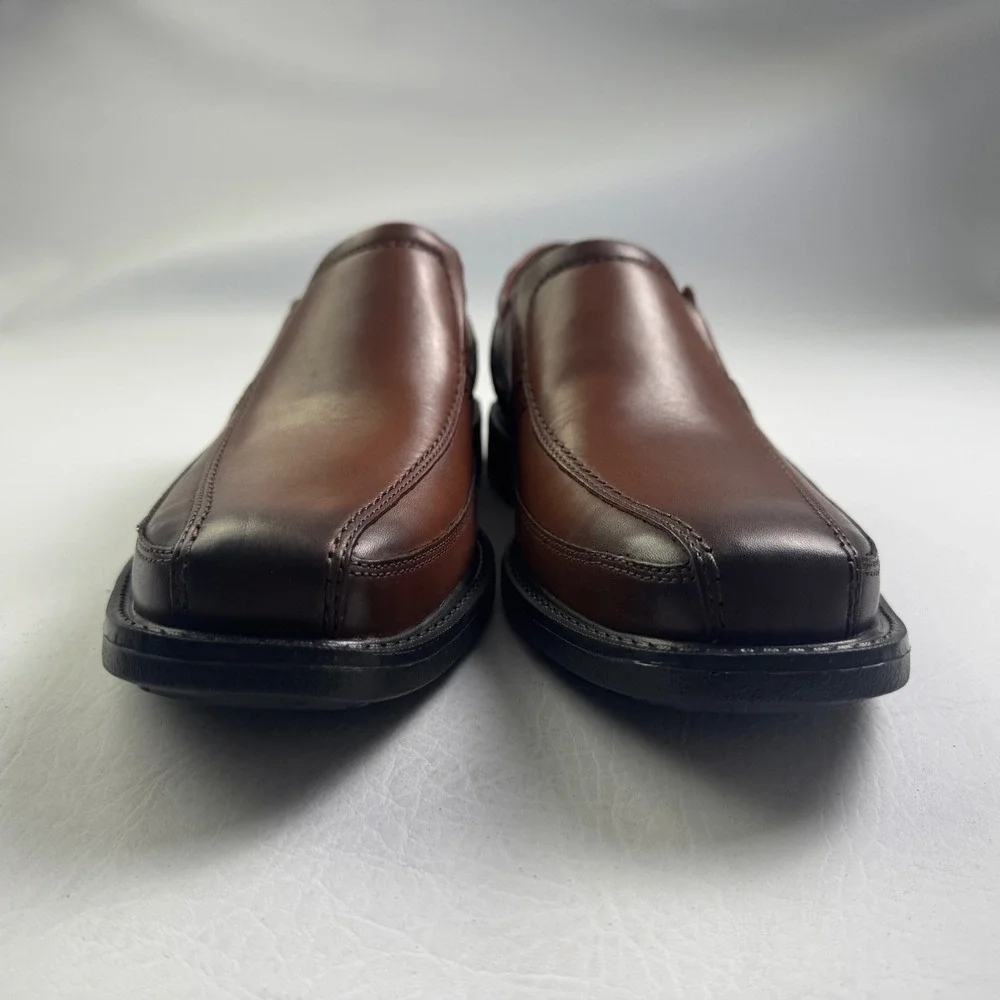Rockport SL2 Bike SO Men Tan Havane Leather Slip On Loafer Shoes CH5296 9.5W